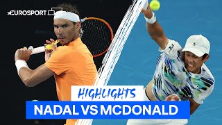 Injured Nadal is Knocked Out of Australian Open by McDonald | Eurosport Tennis