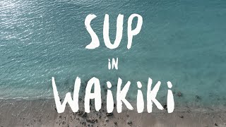 Sup At Waikiki Beach