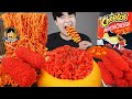 ASMR MUKBANG 직접 만든 치토스 대왕 가래떡 떡볶이 불닭볶음면 핫도그 먹방 & 레시피 FIRE NOODLES AND Tteokbokki EATING SOUND!