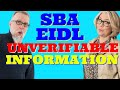 EIDL Reconsideration DECLINED| Unverifiable Information | NOW WHAT?