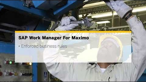 SAP Syclo Work Manager for Maximo Mobile App
