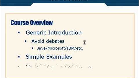 XML Tutorial   3 Course Overview
