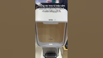 Thùng rác treo tủ bếp cảm biến ELPHECO ELPH564 -1 màu trắng gỗ 7L