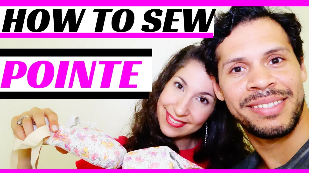 how to sew pointe shoe ribbons and elastic- how to sew pointe shoes for ...