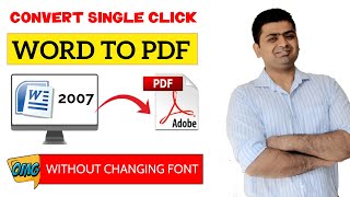 CONVERT WORD TO PDF (HINDI) WITHOUT CHANGING FONT IN MS WORD 2007 screenshot 5