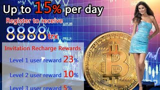 [New] New registration will get 8888trx for free, and get 10% every day