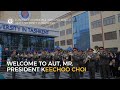 📽 Welcome to AUT, Mr. President Keechoo Choi.