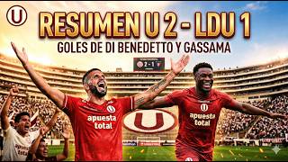 TRIUNFO CREMA Universitario de Deportes 2-1 LDU Quito PRIMER GOL DE GASSAMA
