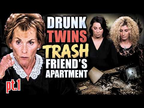 Drunk Twins Trash Their Friends Apartment #courtroomdrama #judgejudy @JudgeJudy