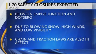 CDOT POSSIBLE SAFETY CLOSURE
