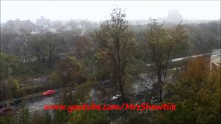 First Day Of Snow In New York City  November 7, 2012