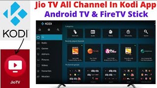 JIO TV ON SMART TV, ANY ANDROID TV, | SMART TV KODI APP JIO TV PLAY | LIVE TV WORKING 2021 🔥 screenshot 2