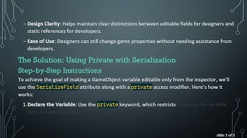 How to Make Unity GameObject Variables Only Editable from Inspector
