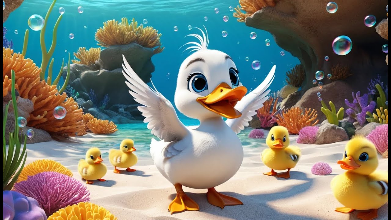 Let’s Count Five Little Ducks – At the Seaweed Pond | Counting Song for Kids | Ocean Adventure Rhyme
