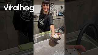 Woman Becomes Sad When Customer Prefers Coffee With No Latte Art || ViralHog