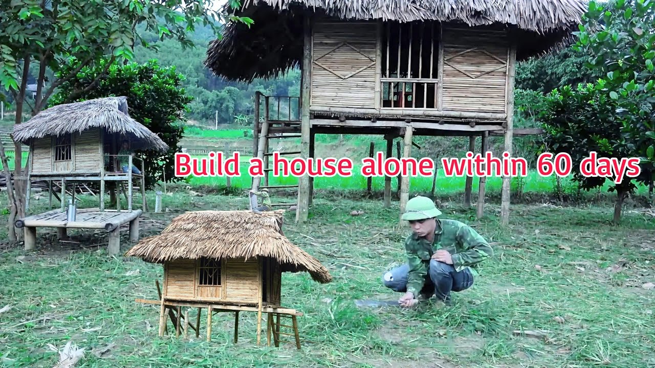 Build a house alone in 30 days - full video - YouTube