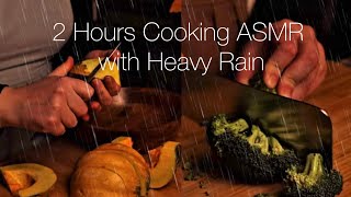 2 Hours of Different Cozy Cooking ASMR with Rain Sounds ☔️ | Soft & Calm Kitchen Sounds (No Talking) screenshot 5