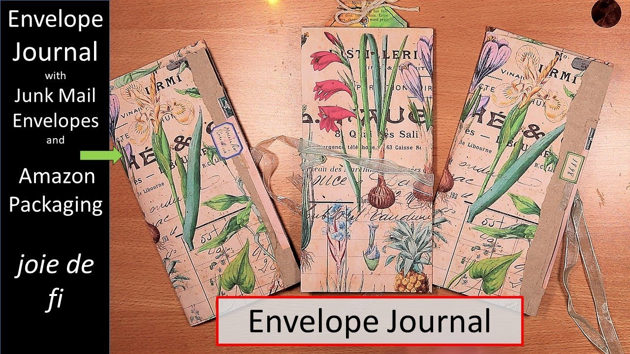 ENVELOPE JOURNAL With Pockets And Ephemera Step By Step TUTORIAL YouTube