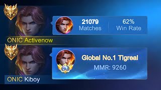 I MEET KIBOY IN RANKED (who will pick tigreal??) - Mobile Legends