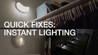 Motion Sensor Closet Light | Battery Powered LED Stick-Anywhere Wall Nightlight