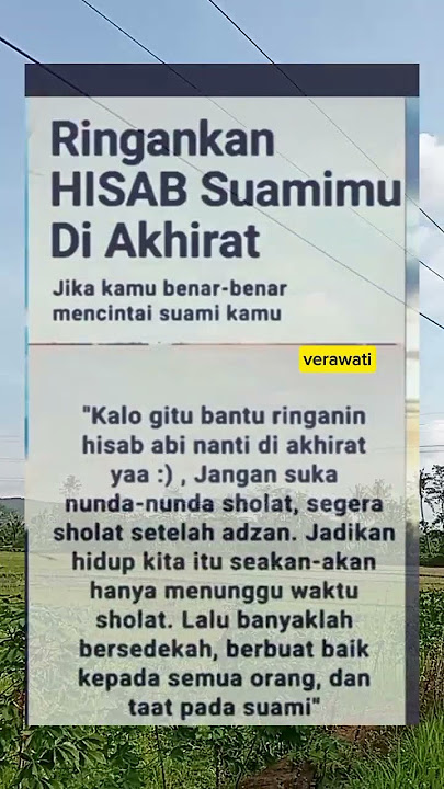 Ringankan hisab suamimi di akherat.. #katakataislami #nasehat#katakatabijak
