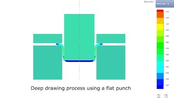 Deep drawing simulation in QForm UK