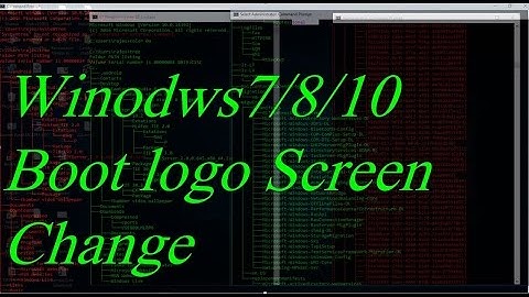 Windows boot logo change