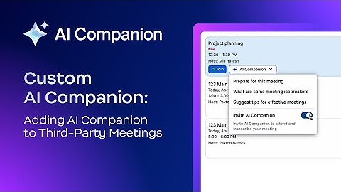 Custom AI Companion: Adding AI Companion to third-party meetings