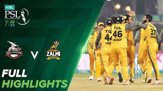 Full Highlights | Lahore Qalandars vs Peshawar Zalmi | Match 30 | HBL PSL 7 | ML2T
