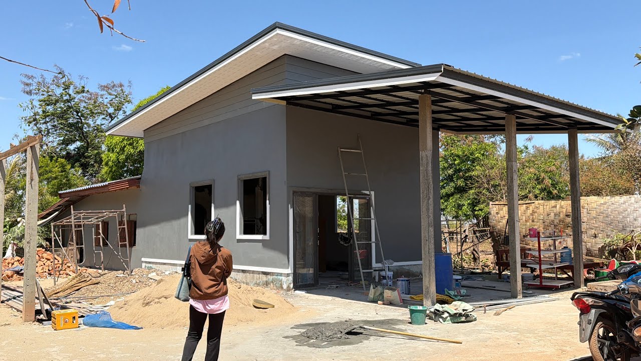 เป็นยังไงบ้าง//ช่างทำงานใกล้จะเสร็จแล้ว