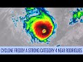 Cyclone Freddy a strong Category 4 near Rodrigues - February 19, 2023