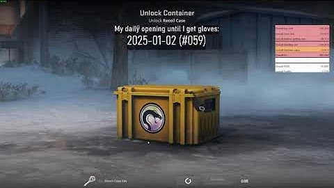My daily CS2 case unboxing until I get gloves #059