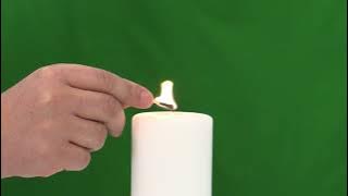 Green Screen Candle Lilin 2K 4K No Copyright Free
