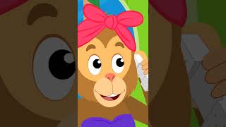 Five Little Monkeys #shorts #trending #explore #ytshorts #babysong #kidsmusic