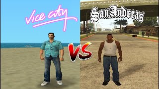 Tommy Vercetti vs Carl Johnson (Cj) Who is Best? (GTA Vice City vs GTA San Andreas) (PC)