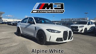 FIRST LOOK! 2027 BMW M3 Competition Alpine White Black M Carbon Buckets M CCB #bmw #m3 #g80 