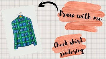 How To Draw A Check Shirt | Fashion Illustration | Beginner