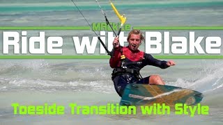 Downloop Toeside Transition With Style: Ride with Blake Vlog 41