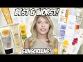 BEST & WORST SUNSCREENS FOR OILY SKIN & DARK SKIN! NO WHITE CAST, AFFORDABLE AND NOT STICKY!