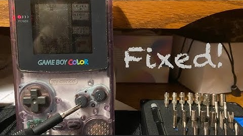 Repairing Gameboy Buttons