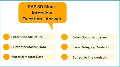 SAP SD Mock Interview Question -Answer Discussion Video 2
