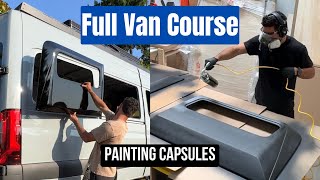 FREE Camper Build Course | Painting Vanspeed Bump-Outs | Sleep 6'9" Side To Side