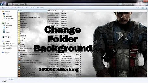 How to Change Folder background in windows 7,8,8.1,10