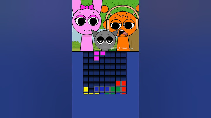 Pinki Oren and Gray Sprunki Incredibox Voice Game Challenge Tetris Blocks