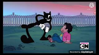 Cartoon Cat sings Other friends. But Spinel is Cartoon cat