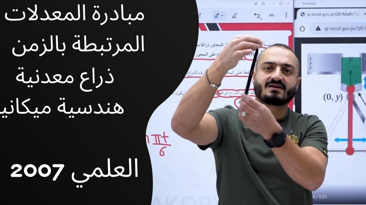 مبادرة المعدلات المرتبطة بالزمن - ذراع معدنية هندسة ميكانيكية  متوقع - الاستاذ اسامة العكور