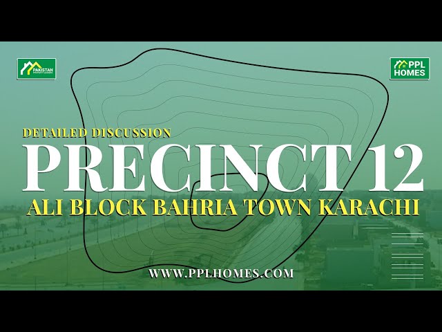 Drone View Precinct 12 Ali Block Bahria Town Karachi