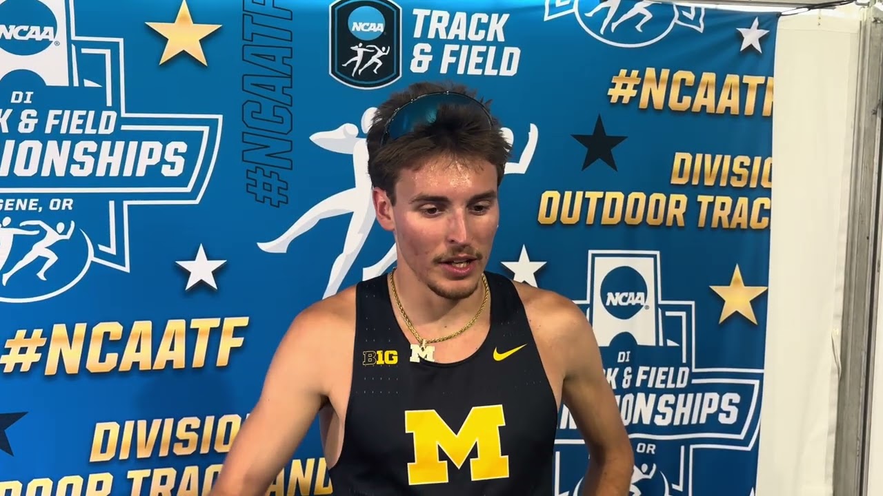 Michigan’s Trent McFarland “Content, But Not Satisfied” After Runner-Up Finish In NCAA 1500m Final