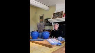 Patricia Wells talks about blue themed antiques by Chez Pluie Provence 33 views 2 months ago 1 minute, 48 seconds