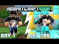 The First 100 Days Of Hermitcraft Season 8! - Will I survive?